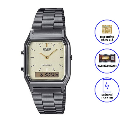 Đồng hồ nam dây kim loại chính hãng CASIO AQ-230GG-9ADF