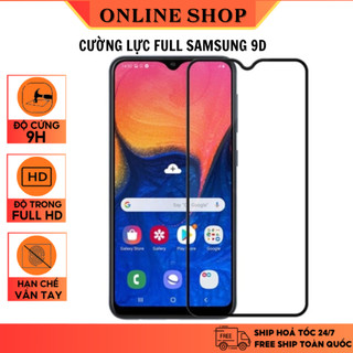 Kính cường lực Samsung A12\ A02s-Full màn hình 9D và Ko full Trong suốt-Độ cứng 9H