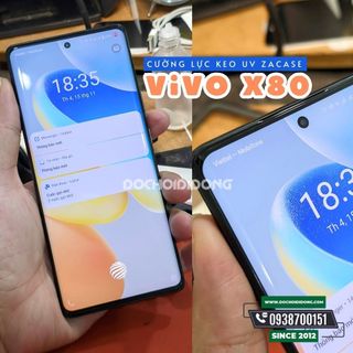 Miếng dán cường lực Vivo X70 X80 Pro Plus / iQOO 8 9 Pro / X90 Pro Plus / iQOO 12 Pro Zacase keo uv cao cấp