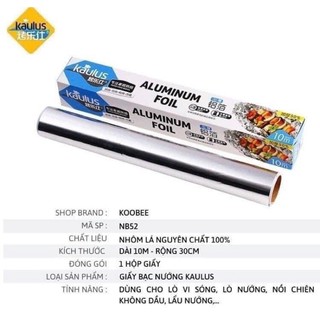 Cuộn Giấy Bạc Nướng Thịt 5m,10m