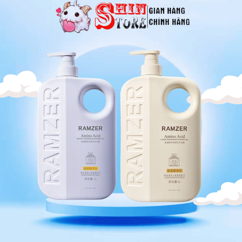 Sữa tắm Truyền Trắng Hương Nước hoa 2in1 Ramzer Hương Thơm Thanh Mát - Ngọt Ngào Làm Sạch Da, Giúp Da Dưỡng Ẩm Mềm Mịn