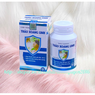 THẢO XOANG LINH  Vinaphar Hộp 60 viên - Viêm xoang, viêm mũi dị ứng, hắt hơi sổ mũi, thanh nhiệt
