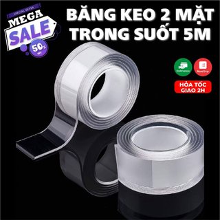 Băng dính 2 mặt trong suốt Ivi Grip tape (độ dài 3m)