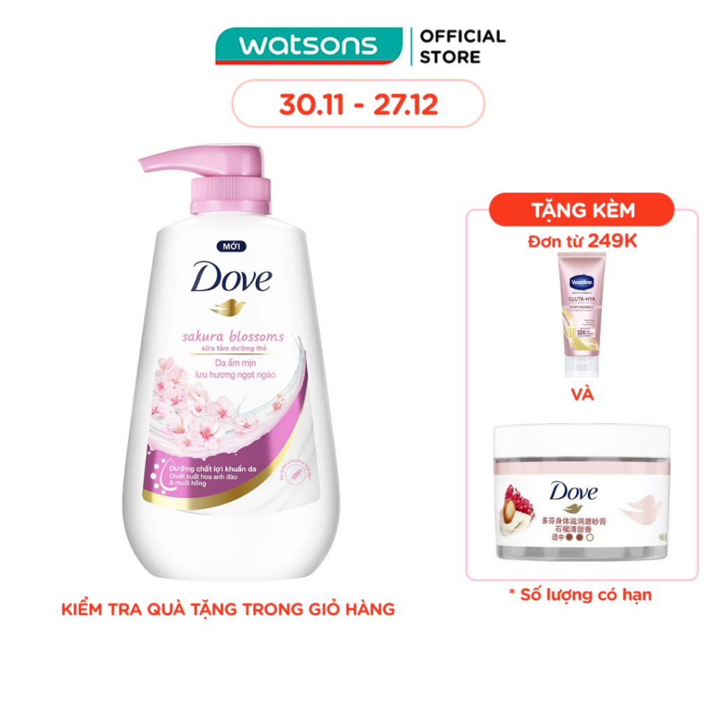 Sữa Tắm Dưỡng Thể Dove Sakura Blossoms 500g