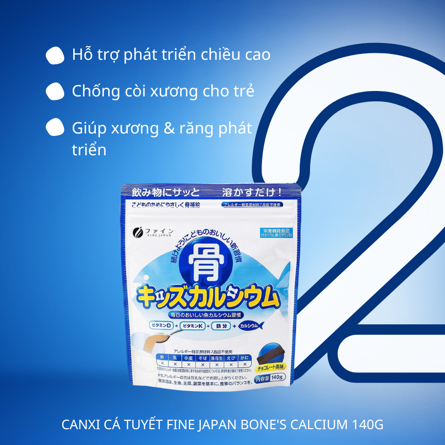 Canxi Cá Tuyết - Fine Japan Bone's Calcium for Kids