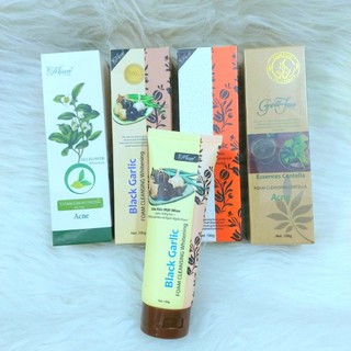 Sữa rửa mặt mian & goldface - ngừa mụn hoa trà - sạch nhờn tỏi đen - rau má ngừa mụn - hạt tỏi đen 100g