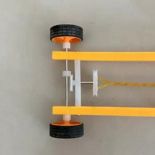 Đồ chơi stem  S09 Bộ Lắp Ghép Xe Đua Chạy Cót bằng gỗ và dây chun, sáng tạo cho bé