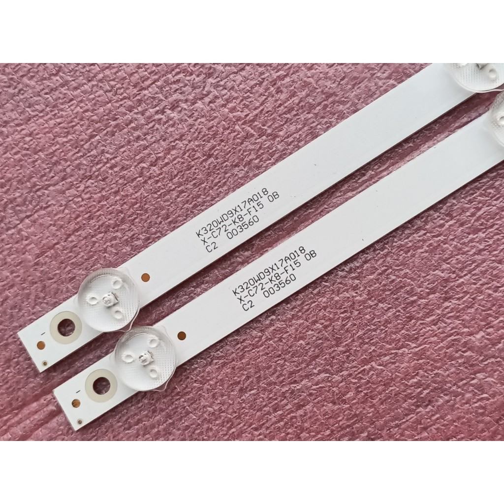 THANH LED TIVI KOODA 32VS9 K32S3 HÀNG MỚI 100% BỘ 2 THANH MỖI THANH 6 BÓNG 6V DÀI 58,3cm