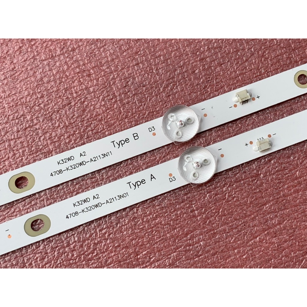 THANH LED TIVI KOODA 32VS9 K32S3 HÀNG MỚI 100% BỘ 2 THANH MỖI THANH 6 BÓNG 6V DÀI 58,3cm