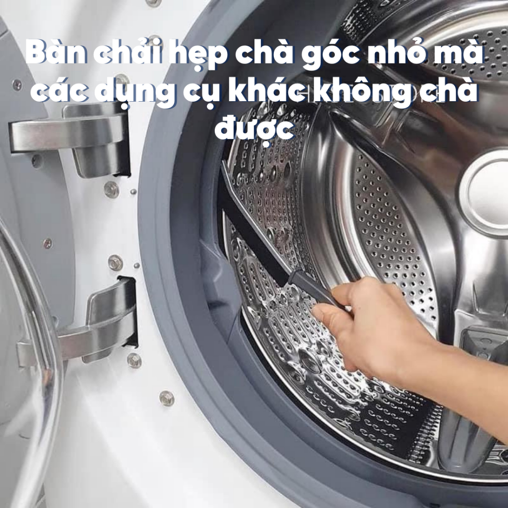 Bàn chải chà khe nhỏ trong nhà vệ sinh, nhà bếp, góc chết đa năng nhỏ gọn tiện lợi dài 21 cm lông bàn chải mỏng 1.3 mm 1