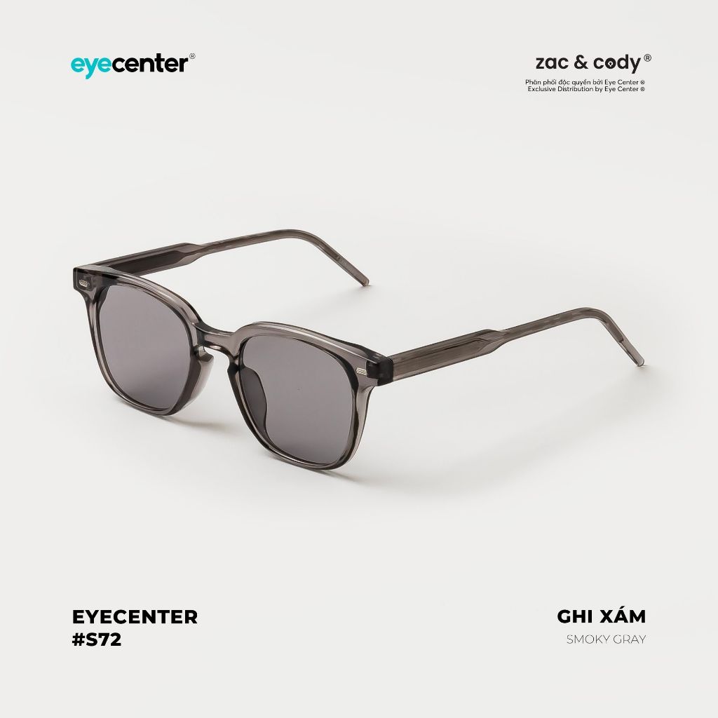 Kính mát nam nữ chính hãng EYECENTER S72-S lõi thép chống gãy cao cấp nhập khẩu by Eye Center Vietnam