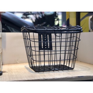 Rổ sắt xe đạp điện có nắp