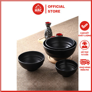 Bát tô đen nhám melamine, tô khum lbw055s lbw065s lbw075s