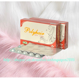 Dưỡng tóc POLYHAIR - Hộp 30 Viên - Dưỡng tóc suôn mượt, kích thích mọc tóc, ngăn ngừa rụng tóc, xơ tóc