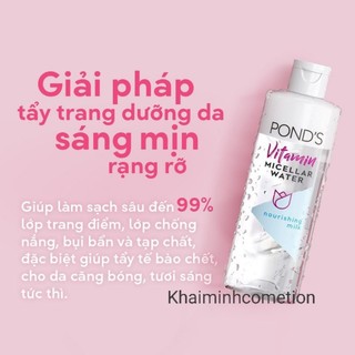 Nước tẩy trang Pond vitamin sáng da tinh chất sữa 100 ml