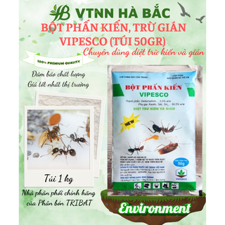 Bột Phấn Kiến VIPESCO - Diệt trừ kiến tận ổ kiến gián, tiêu diệt côn trùng nhanh gọn, an toàn cho gia đình