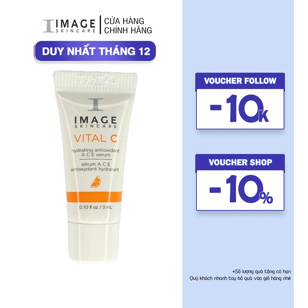 Serum chống lão hóa, cấp ẩm, phục hồi da Image Skincare Vital C Hydrating Antioxidant ACE Serum 3ml (new)