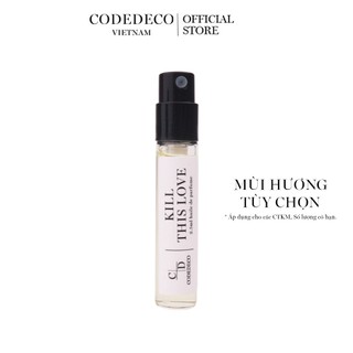 Tinh dầu nước hoa CODEDECO 2.5ml mùi hương tùy chọn dạng xịt