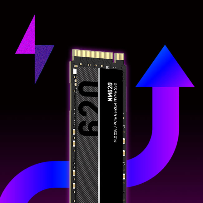 Ổ cứng SSD Lexar NM620 M.2 2280 Gen3x4 NVMe 256GB/ 512GB/ 1TB/ 2TB, Tốc độ đọc 3500Mb/s, Bảo hành chính hãng 3 năm