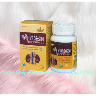 Viên Uống Lợi Tiểu BÀI THẠCH Kingphar 40 Viên - Hỗ trợ giảm nguy cơ viêm đường tiết niêu, sỏi thận, sỏi bàng quang