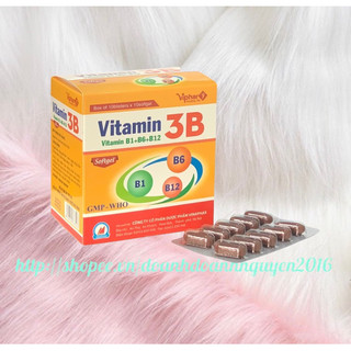 Vitamin 3B B1-B6-B12 (hộp 100 viên Nang mềm ) Vinaphar - Dự phòng tình trạng thiếu hụt Vitamin nhóm B