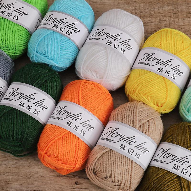 Len Sợi Đan Móc Acrylic - Cuộn Len Cuộn Len Milk Cotton 25g Cho Người Mới Bắt Đầu 65 màu Lylycraft