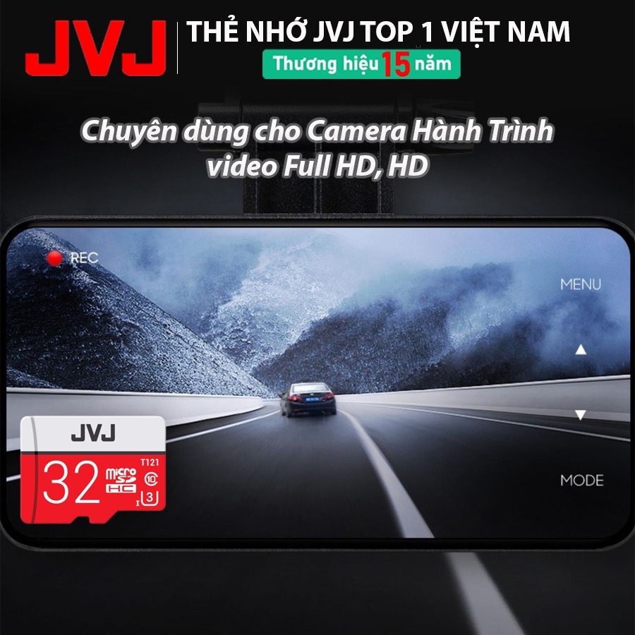 Thẻ nhớ 256Gb /128Gb /64Gb /32Gb JVJ Pro U3 Class 10–thẻ nhớ chuyên dụng cho CAMERA,Điện thoại,Máy ảnh bảo hành 5 năm