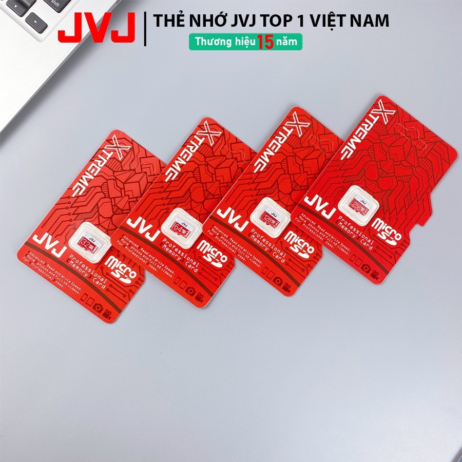 Thẻ nhớ 256Gb /128Gb /64Gb /32Gb JVJ Pro U3 Class 10–thẻ nhớ chuyên dụng cho CAMERA,Điện thoại,Máy ảnh bảo hành 5 năm