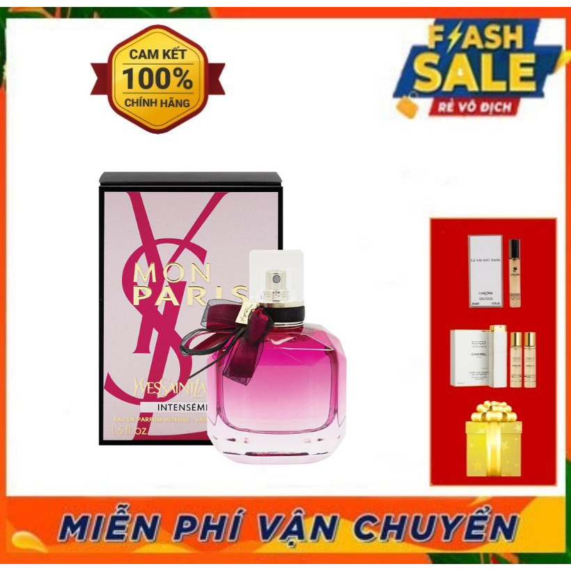 Nước Hoa Nữ Yves Saint Laurent Mon Paris Intensement 50ml - Nước Hoa Cao Cấp Dành Cho Nữ Lưu Hương Thơm Lâu