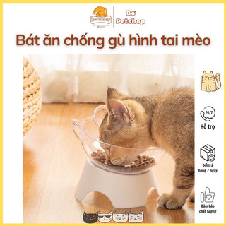 Bát ăn đơn có đế nghiêng chống gù cho chó mèo, chén ăn chống gù cho chó mèo - Bơ Petshop