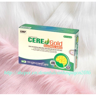 CERE DƯỠNG NÃO Gold  Quang Thịnh - Hộp 30 viên  – Dưỡng Não hết đau đầu, đau mỏi vai gáy, rối loạn tiền đình