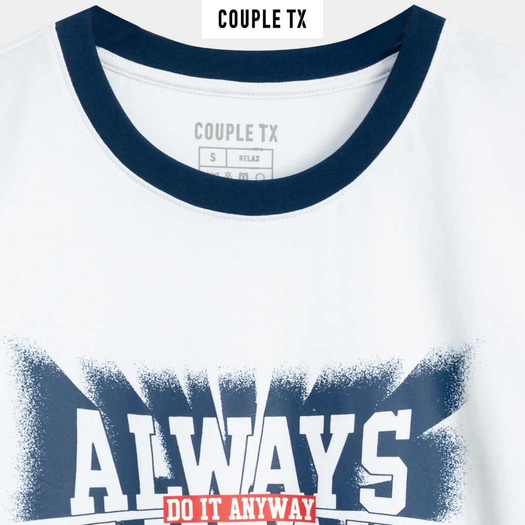 Áo thun nam nữ Couple TX Typo Always Ahead In Tram Motion Relax Fit TS 320