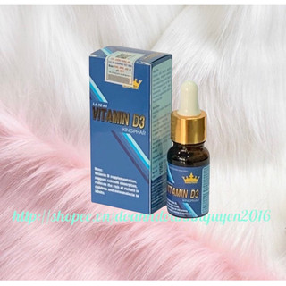 VITAMIN  D3 giọt  Kingphar Chai 10 ML - Bổ sung Vitamin D3 , Tăng Hấp Thụ Canxi
