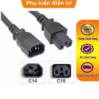 Dây nguồn c14,c15 dài 1.5m tiết diện lõi đồng 3x2.08mm