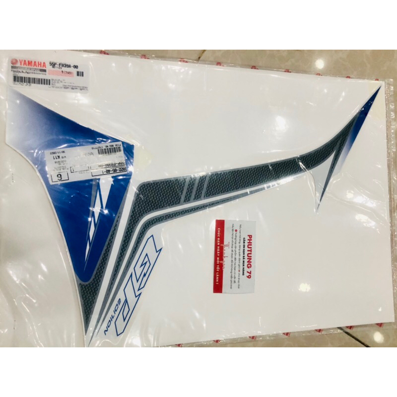 Tem exciter 135 xanh gb 2011 chính hãng YAMAHA