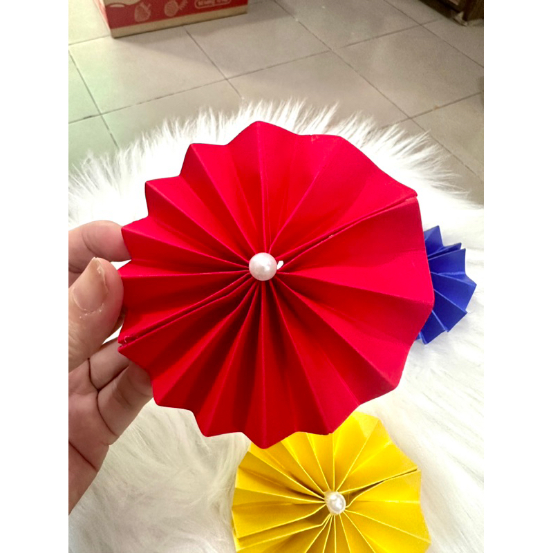 Quạt giấy làm oản,làm tháp bánh, trang trí, decor siêu đẹp