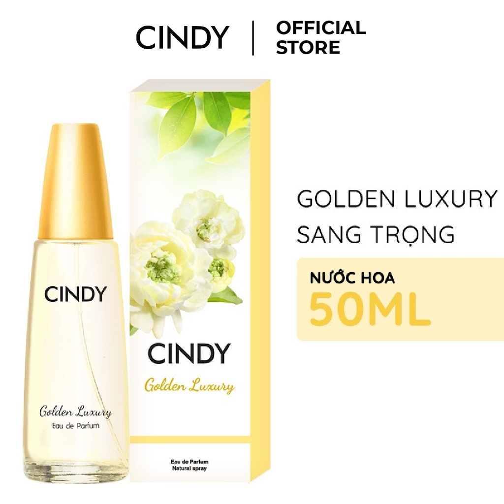 [HB GIFT] Nước hoa nữ Cindy Golden Luxury mùi hương sang trọng quyến rũ 50ml