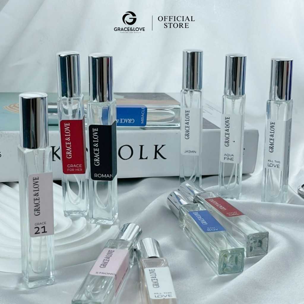Nước hoa nam thơm lâu chính hãng Grace And Love tinh dầu nước hoa nam dầu thơm nam nữ lưu hương 24h sử dụng cho body