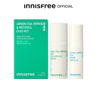 Quà Bộ serum INNISFREE Green Tea Seed Hyaluronic Serum & Retinol Cica