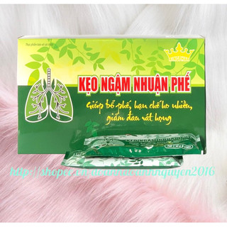 KẸO NGẬM HO NHUẬN PHẾ Kingphar - vỉ 8 viên - giúp bổ phế tiêu đờm, làm ấm đường hô hấp.