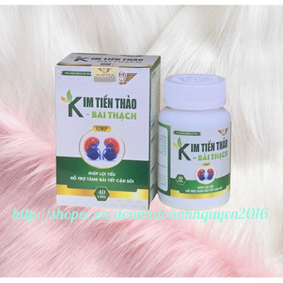 KIM TIỀN THẢO BÀI THẠCH Kingphar - Hộp 40 Viên - Hỗ trợ giảm nguy cơ viêm đường tiết niêu, sỏi thận, sỏi bàng quang