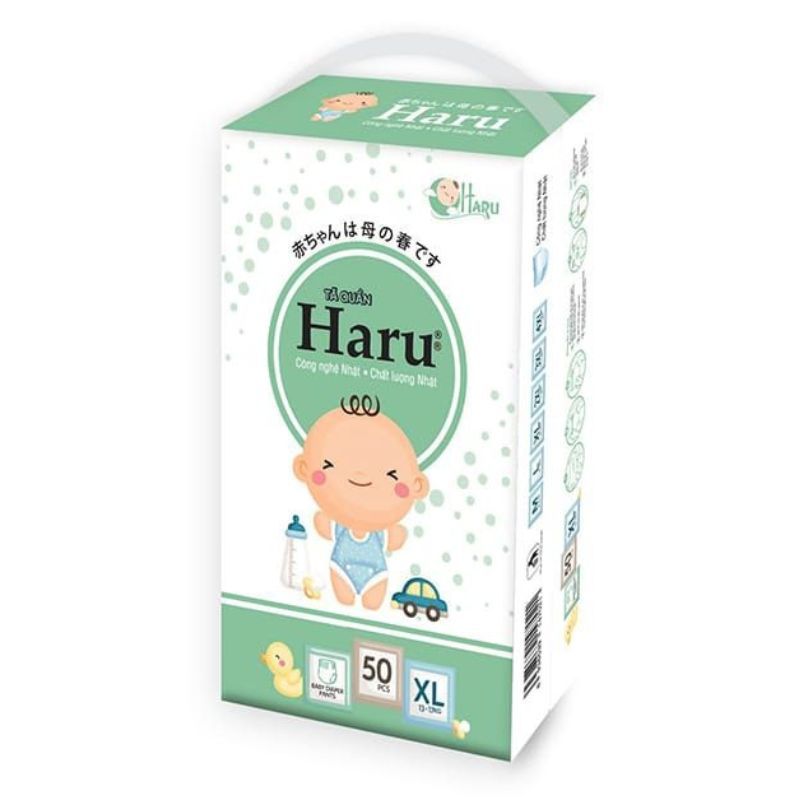 Tã/Bỉm quần HARU size S/M/L/XL/XXL/XXXL/4XL/5XL/6XL