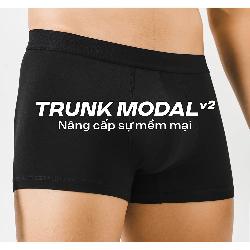 Combo 3 quần lót nam Trunk Modal V2 mềm mịn thoáng mát - Thương hiệu Coolmate