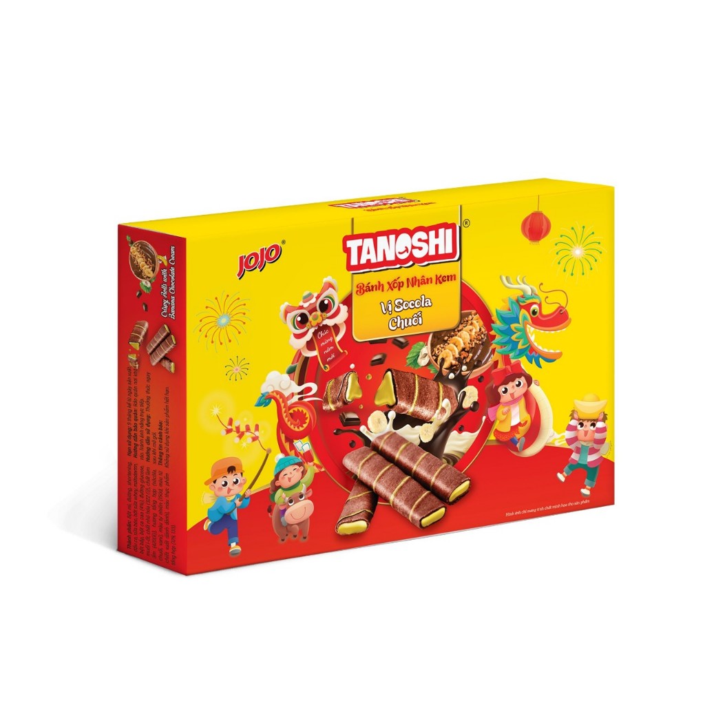 HỘP QUÀ TẾT BÁNH QUẾ TANOSHI 190G-380G