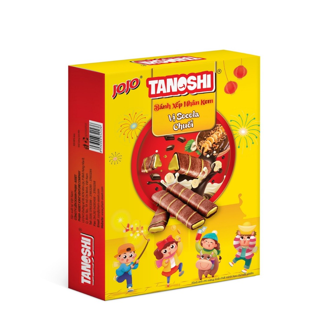 HỘP QUÀ TẾT BÁNH QUẾ TANOSHI 190G-380G