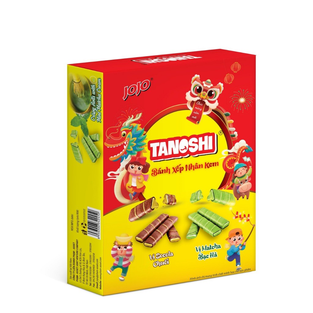 HỘP QUÀ TẾT BÁNH QUẾ TANOSHI 190G-380G