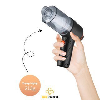 Máy hút bụi cầm tay mini không dây siêu tiện lợi, hút bụi xe ô tô, giường nệm lông chó mèo đa chức năng