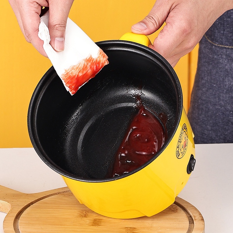 Nồi Điện mini Vịt Vàng đa năng 2 tầng nấu cơm lẩu cháo chiên xào dung tích 1,8L- Nồi lẩu mini