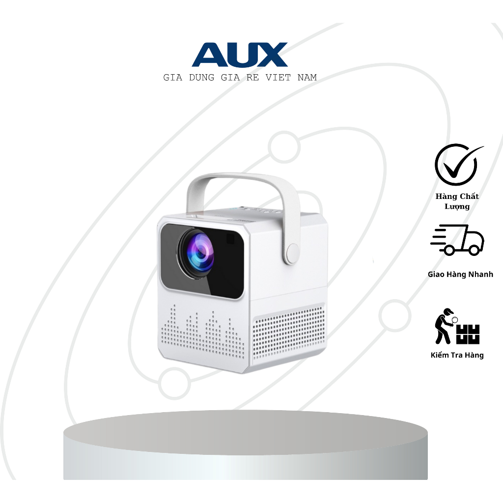 Máy chiếu mini LC T2 tích hợp Android 9 + truyền hình | Chiếu to 100 inch siêu nét | Độ sáng cao | Bảo hành 12 tháng