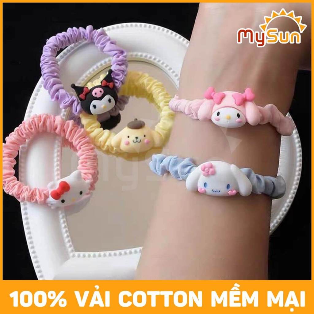 Dây thun chun buộc tóc cho bé gái cột tóc xinh kiểu hoạt hình cute dễ thương.